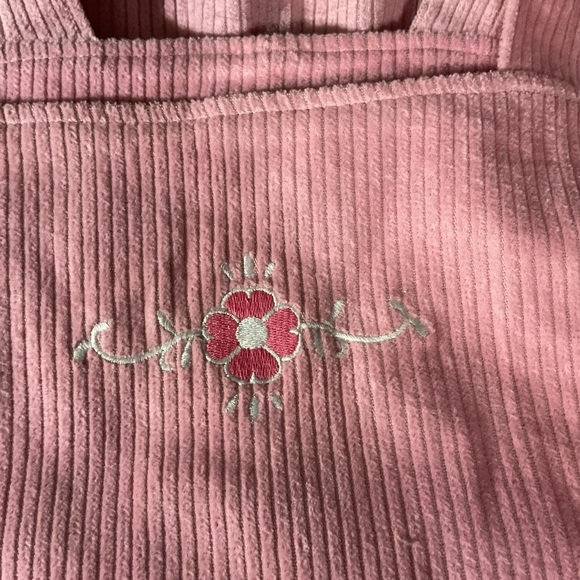 Sugar Thrillz Pink Corduroy Overall Dress - Picture 5 of 10